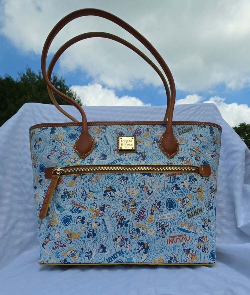 Dooney & Bourke Disney Aulani Mickey & Friends Hawaiian Life Tote Bag